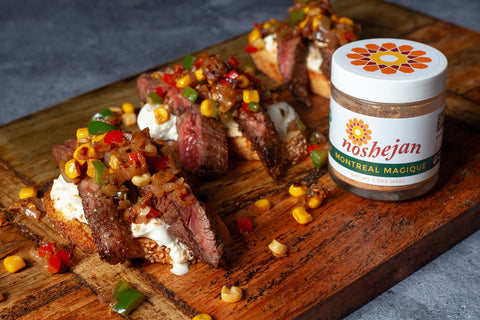 Noshejan Montreal Magique Steak Bruschetta 