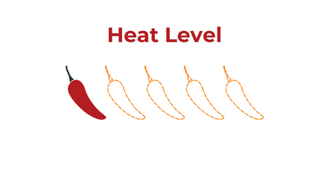 Noshejan Montreal Magique heat rating. One out of five chili rating.
